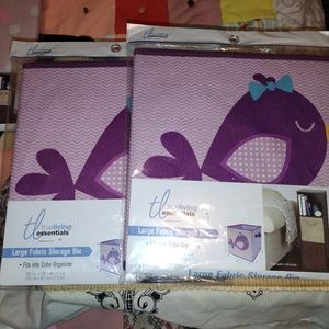 X2 Nwt True Living fabric bins